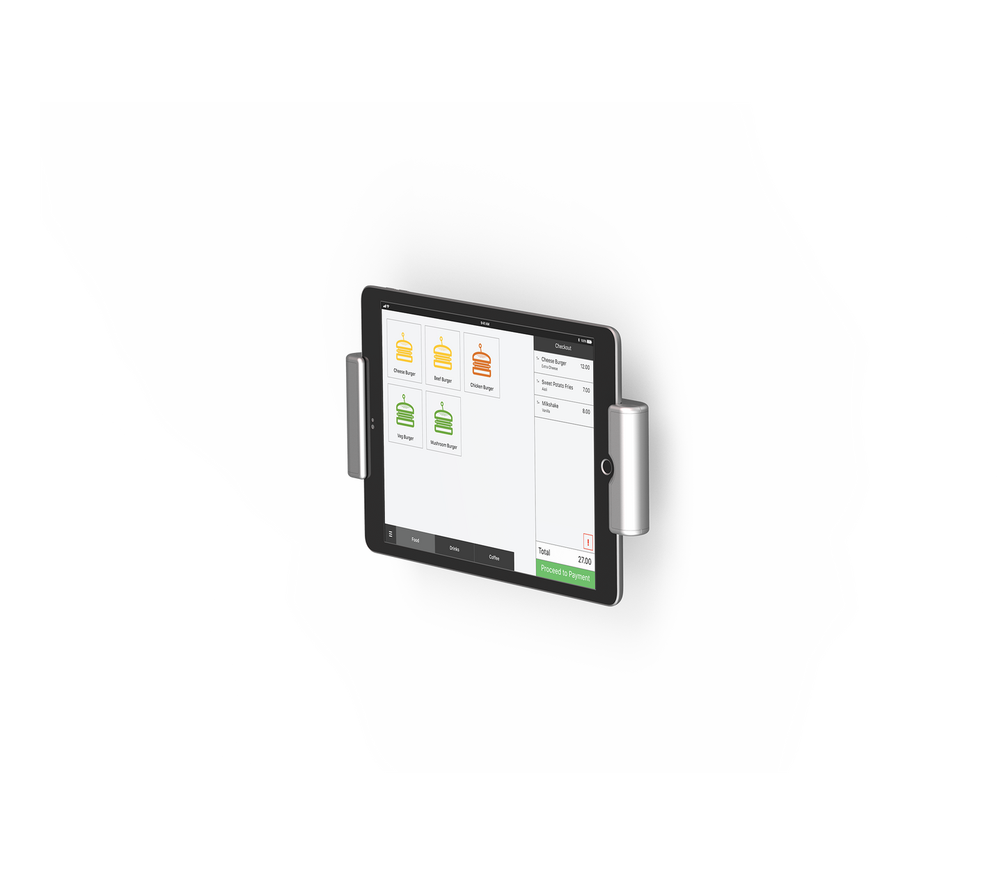 Powered iPad Wall Mount