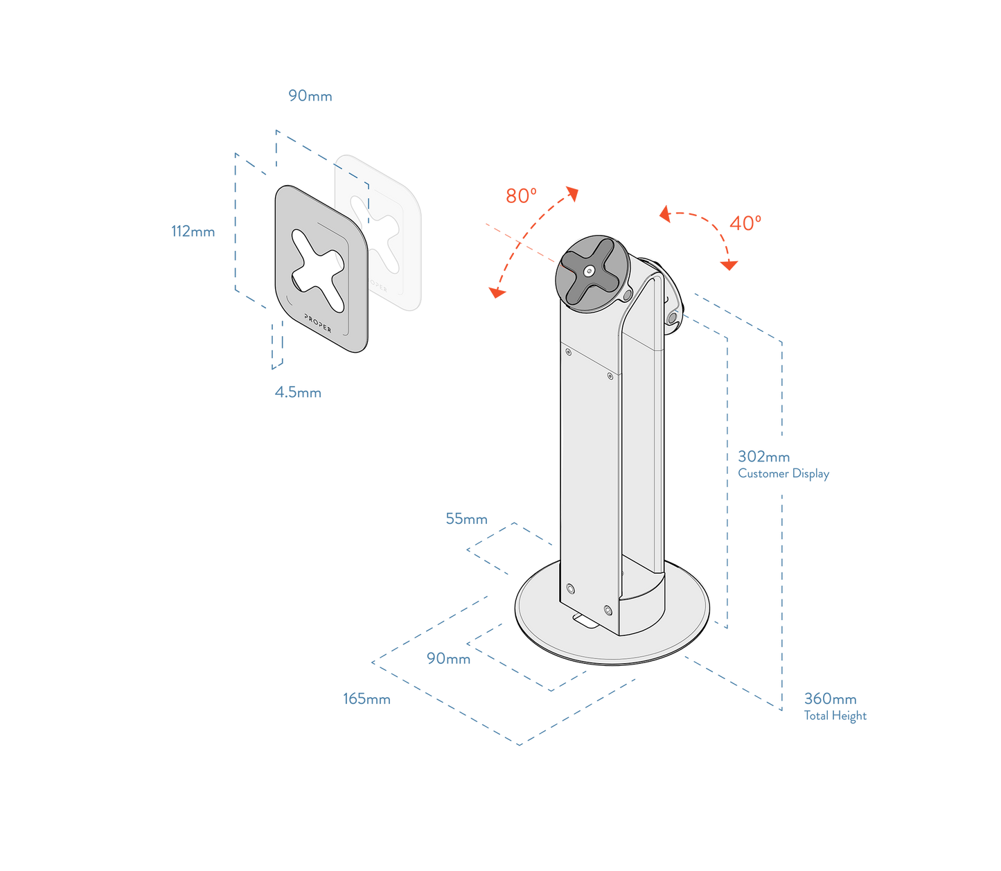 Universal Dual Tablet Stand